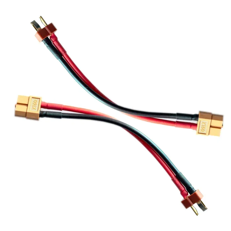 

1Pcs 14awg 10cm T-Connector Deans Style to XT60 Plug Connector Adapter Charge Cable for ISDT Style Chargers