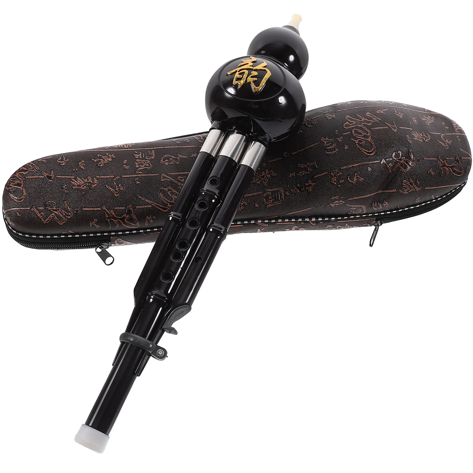 

1Set Seven-Hole Hulusi C Key Ethnic Style Cucurbit Flute Music Instrument Easy to Use for Beginners Seven-Hole Cucurbit Flute