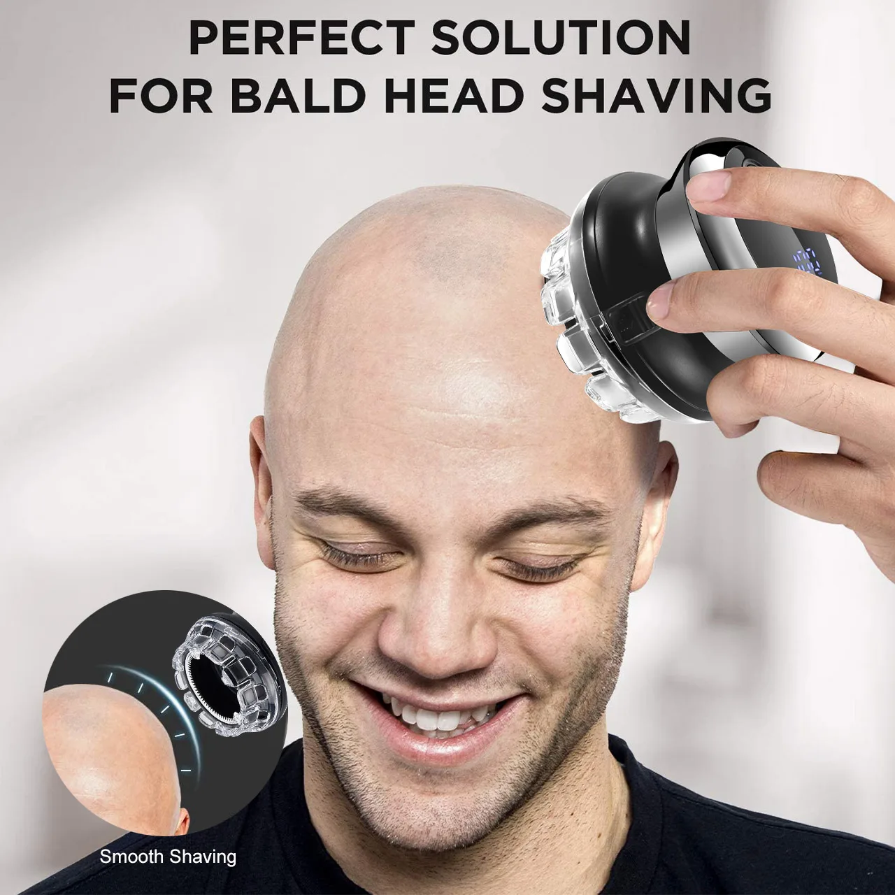 UFO Electric Even Cut Rotary Hair Trimmer Men‘s Washable Rechargeable Hair Push Clipper Self-Haircut Shortcut Kit For Self Care