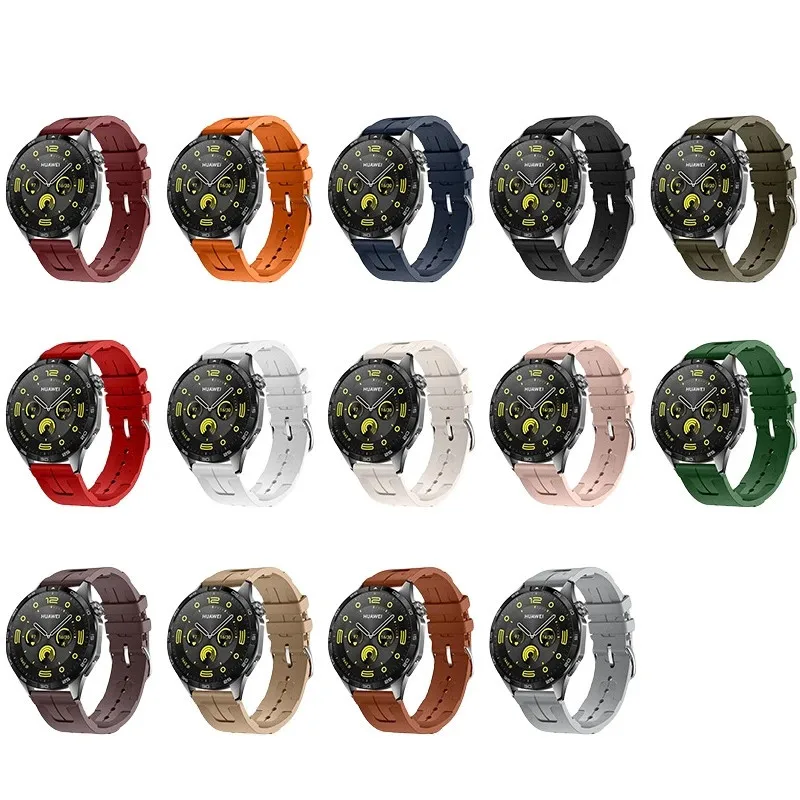 Силиконовый ремешок для Huawei Watch GT 4 GT4, сменный Браслет для часов GT2 Pro GT3 Pro 46 мм GT 2e