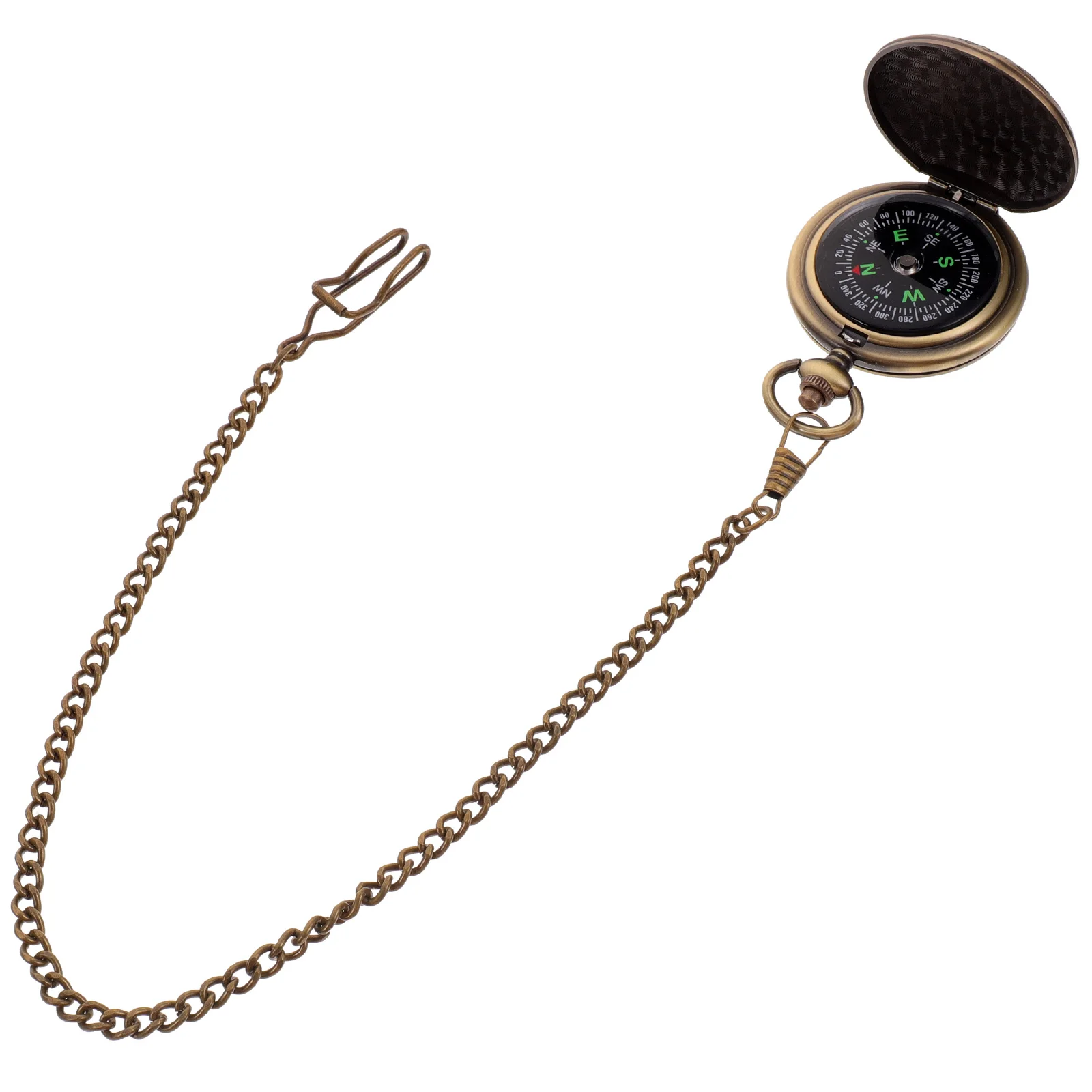 

Pocket Compass Metal For Hiking Camping Survival Keychain Outdoor Gift Classical Design Portable Belt Clip Decorative