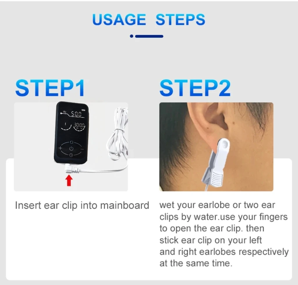 

Перезаряжаемый зажим для ушей CES Therapy — электронный акупунктурный аппарат для управления бессоннице, тревогой и депрессией