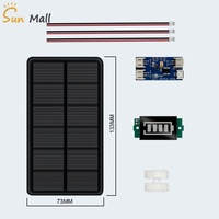 6V 1.26W 210MA Mini Solar Panel 133X73MM Solar Cells DIY For Light Cell Phone Toys Chargers Portable HIgh Quality DIY