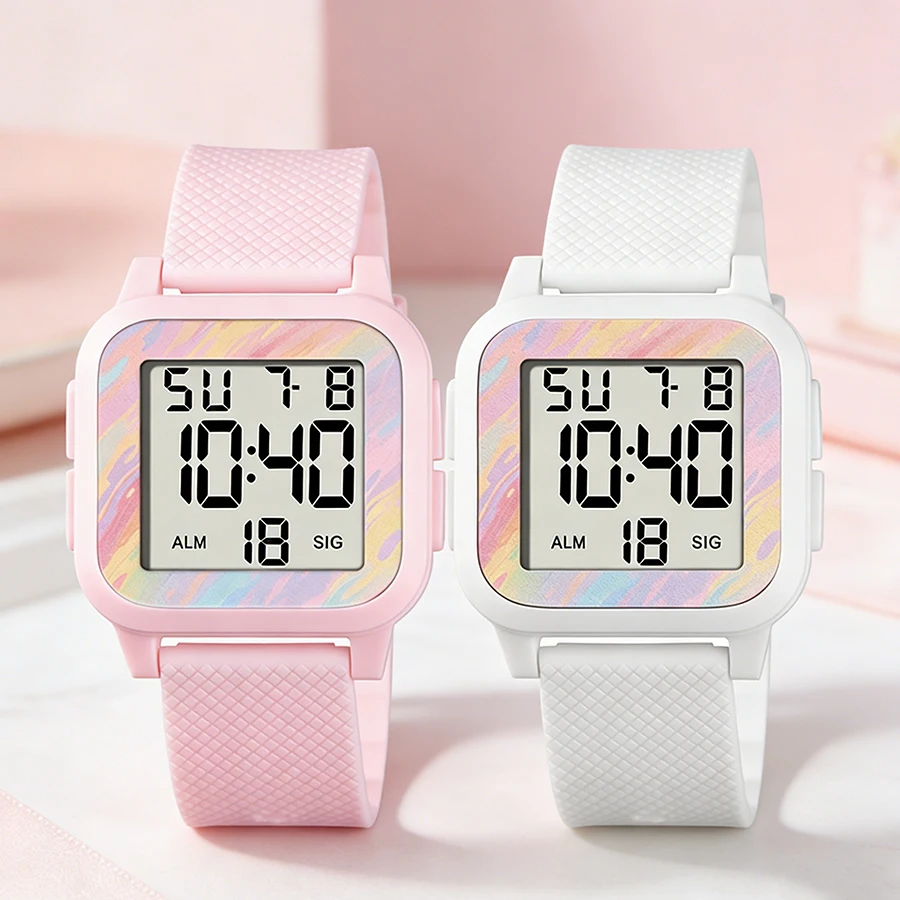 

Спортивные электронные часы MAYZHISU для мужчин и женщин, повседневные часы для пар, водонепроницаемые, светящиеся, ультратонкие наручные часы, подарки