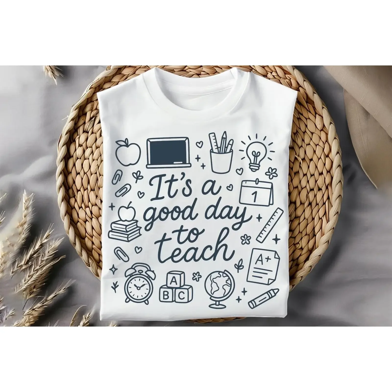 It's A Good Day To Teach Teacher Appreciation Back School Doodle  T shirt vintage Washed graphic streetwear Slightly