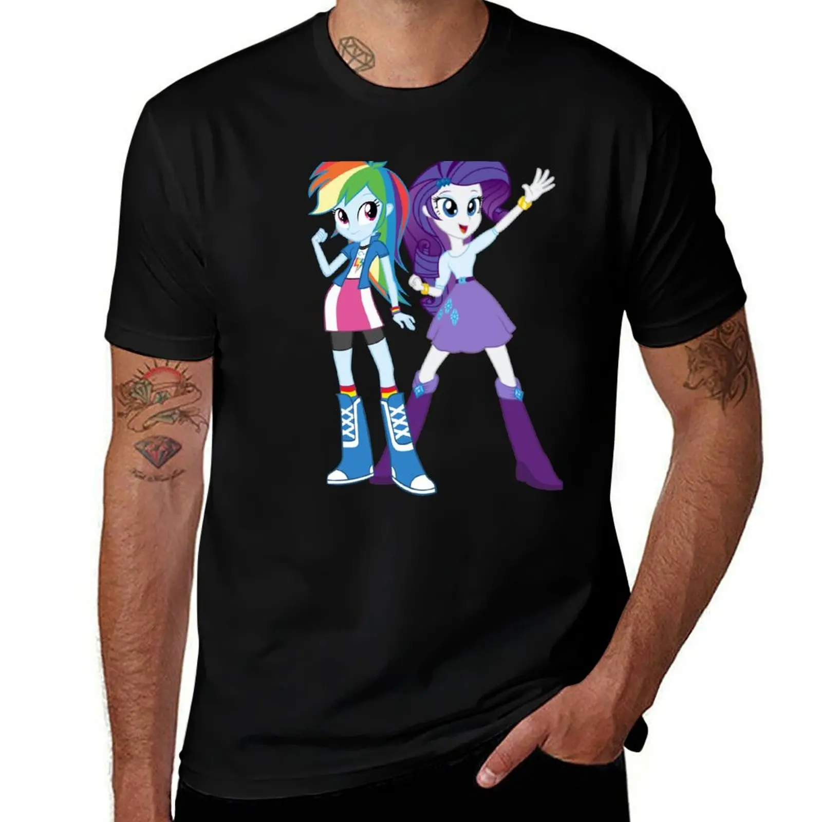 Rainbow Dash and Rarity T-Shirt luxury designer basketball graphic tees man clothes mens designer t shirt