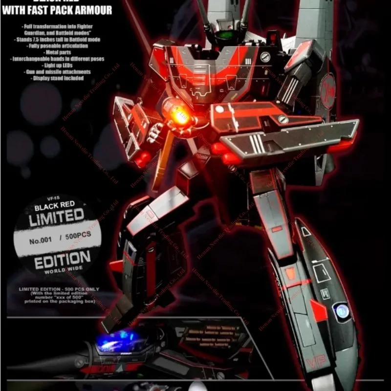 

(100% brand new) In stock KC Battlestar VF1S Fuca machine black and red space bag toy collection gift