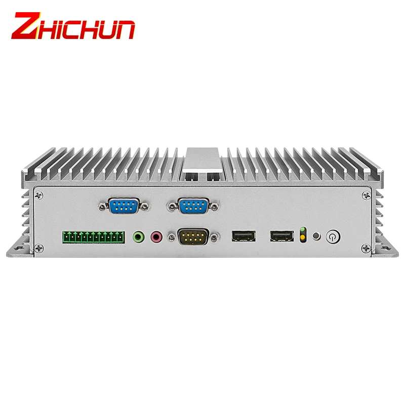 Fanless Fully Enclosed Aluminium Alloy Shell Industrial Mini Pc M572 Intel Celeron Quad Core 2.0GHz Embedded Micro Computer