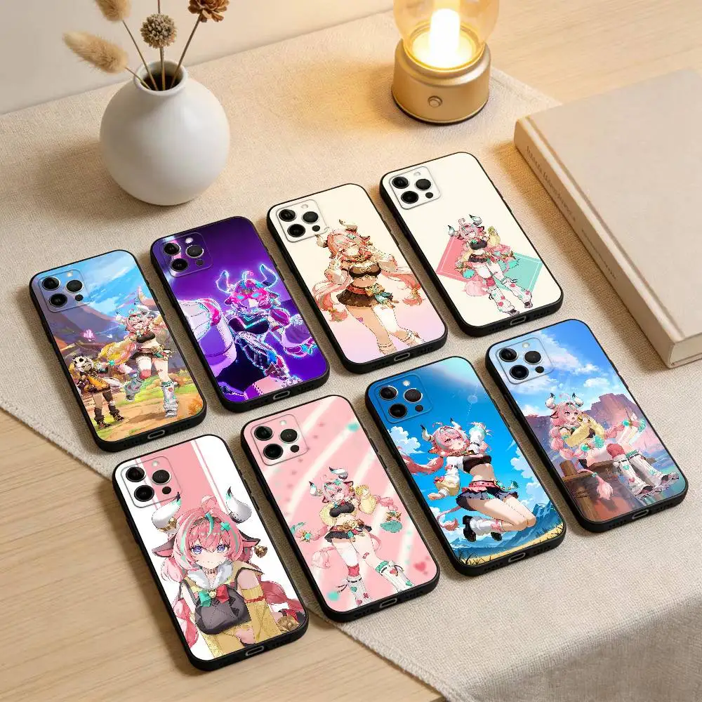 

Genshin Impact V-Varesha Phone Case For iPhone 17,16,15,14,13,12,11 Plus,Pro Max,XS,Soft Silicone Black Cover