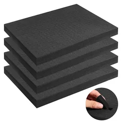 4Pcs Pick Pluck Foams Pick Apart Foam Inserts Shadow Packing Foam Sheets Game Box Stoarge Foam Pads For Crafts Cameras Tool Box