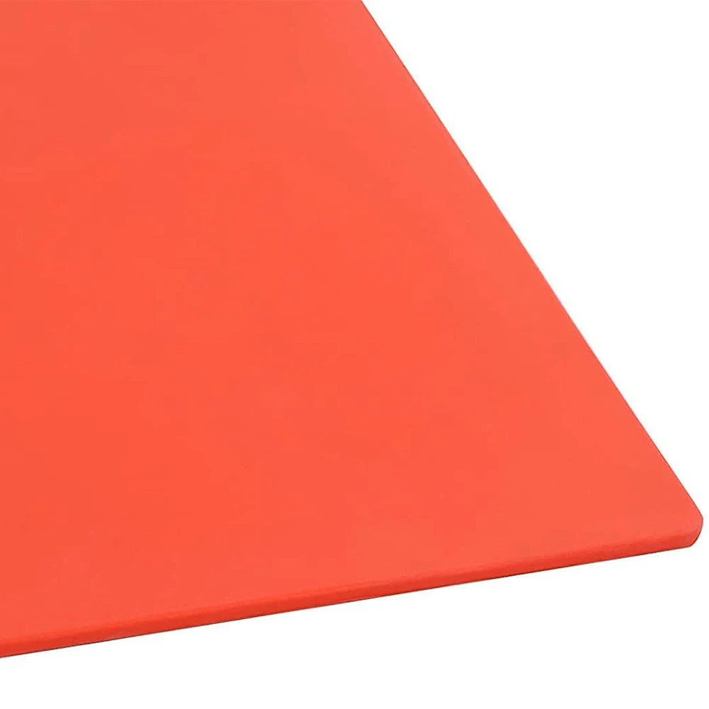 Hoja de sello de goma para máquina de grabado láser con tamaño A4 de 2,3 mm (naranja-rojo)