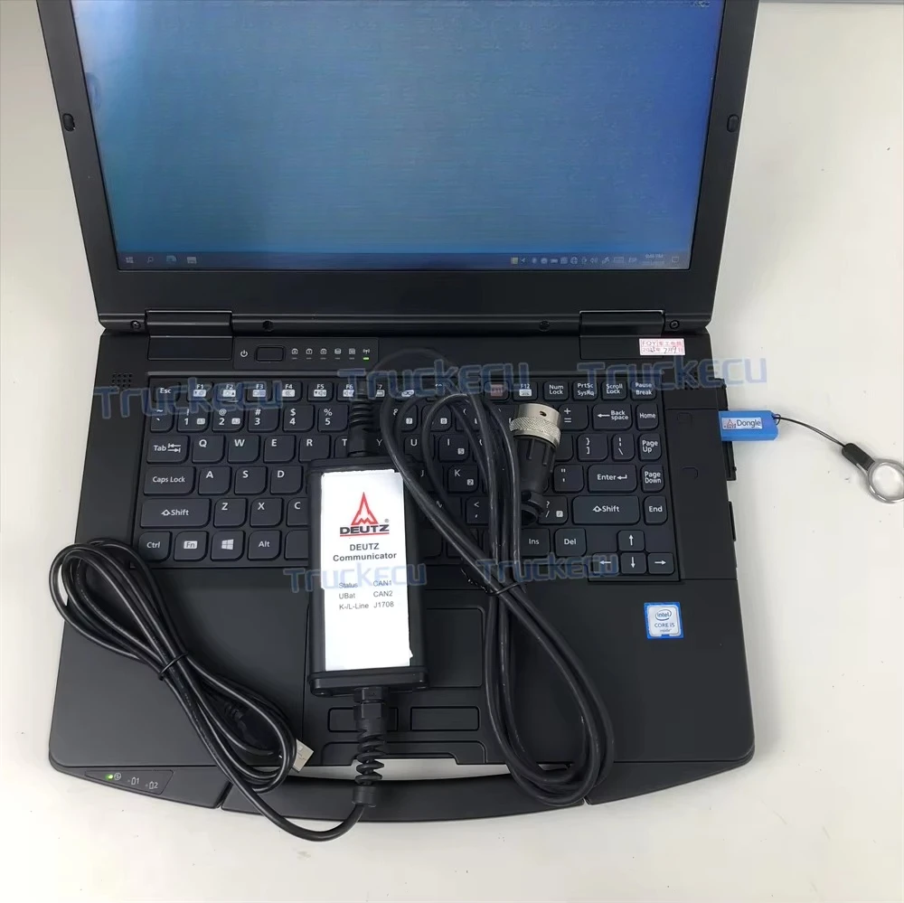 Scanner Automotriz CF54 Laptop for deutz Marine Tractor Engine Level6 Fahr Decom Serdia4.0 Key Dongle Serdia2010 Diagnostic Tool