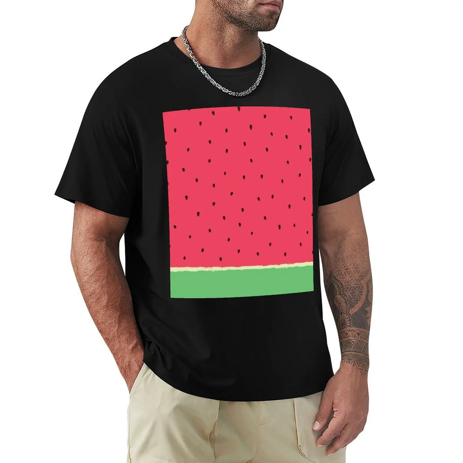 

Watermelon Time T-Shirt customs football t shirt vintage graphics mens designer t shirt