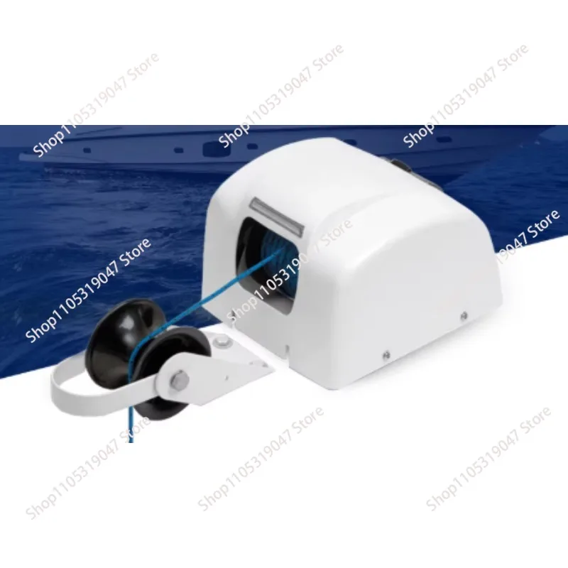 White  electric anchor  winch suitable for anchor weight of 16kg yacht ship accessories