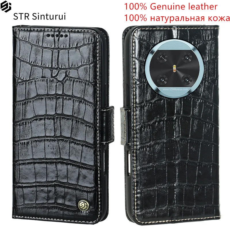 Чехол-кошелек из натуральной кожи с тиснением под крокодила для Cubot X90 A10 A20 Hafury V1 P80, флип-чехол с защитой от падений