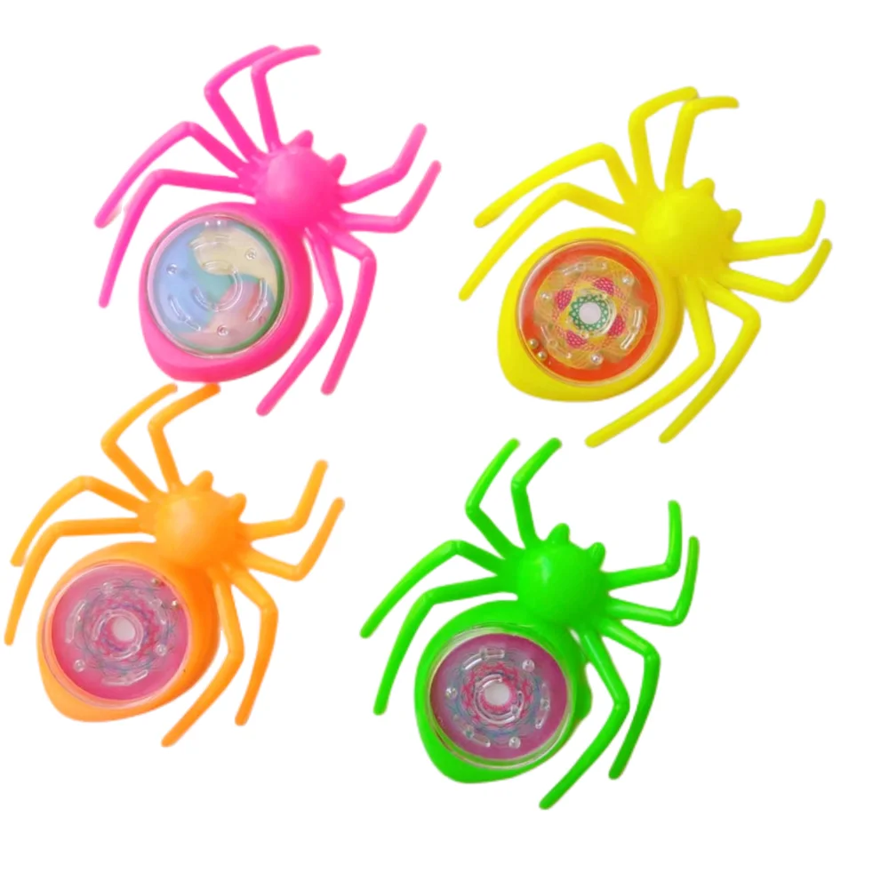 12 Pcs  Fun Children\'s Day Birthday Party Favor Candy Color Spider Rolling Ball Maze Game Pinata Filled Gift Bag Toy Giveaway