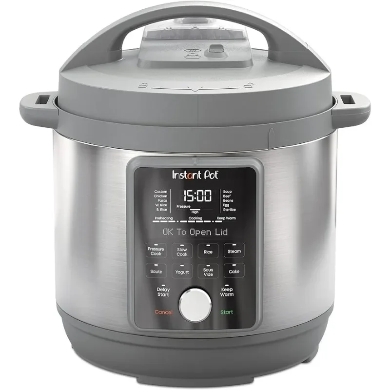 HAOYUNMA 8-Quart Whisper Quiet 9-in-1 Electric Pressure Cooker, Slow Rice Cooker, Steamer, Sauté, Yogurt Maker