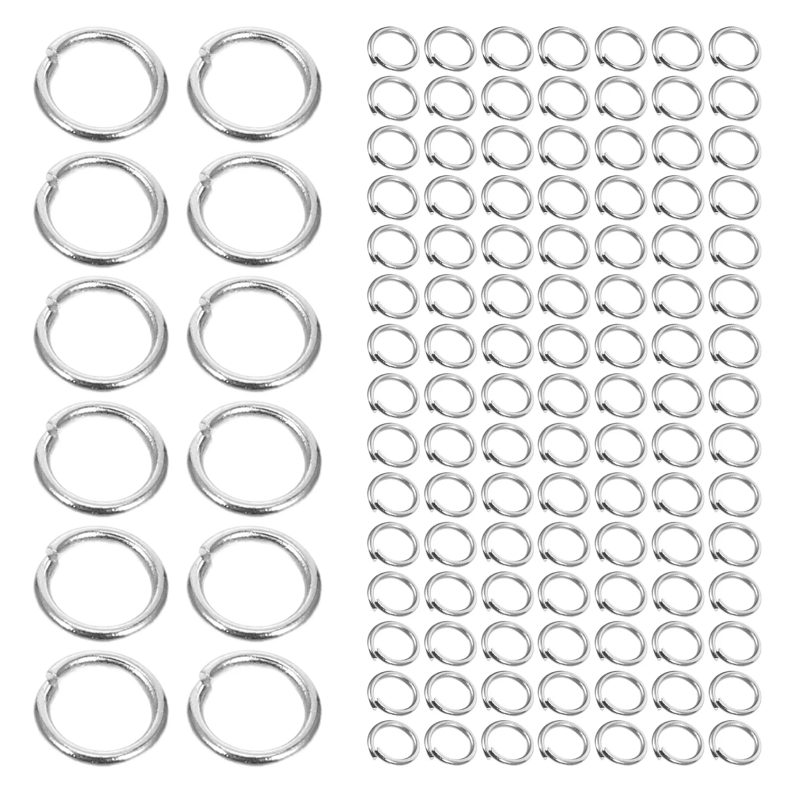 800Pcs Stainless Steel Jump Rings 4Mm Open Connectors Jewelry Findings for Necklace Layering Earrings Keychains