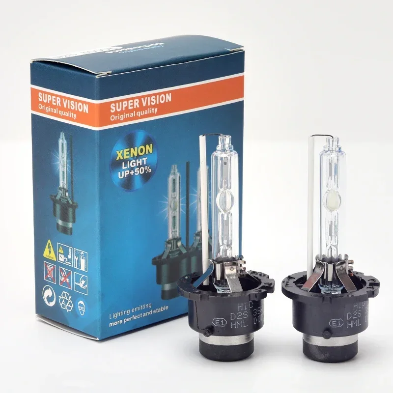 

2шт D2S D2R D4S 6000K HID ксеноновая лампа для фар с металлическим держателем