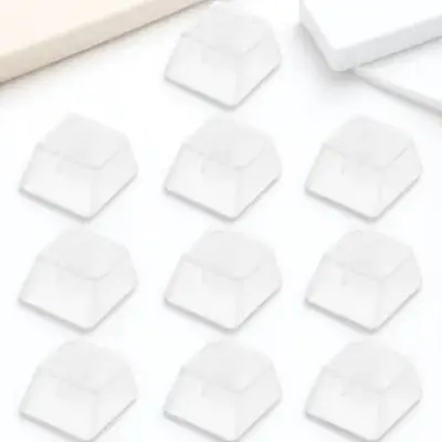 

10 шт. прозрачных колпачков для механических клавиатур, прозрачные защитные чехлы для клавиш, сменный набор для компьютерных клавиатур