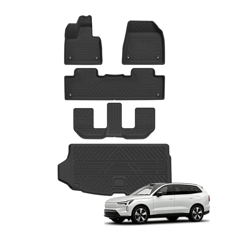 

For Volvo EX90 2026 Car Trunk Mat TPE Floor Mats All Weather Anti-Slip Rear Trunk Pad Cargo Liner Anti Dirty Pads