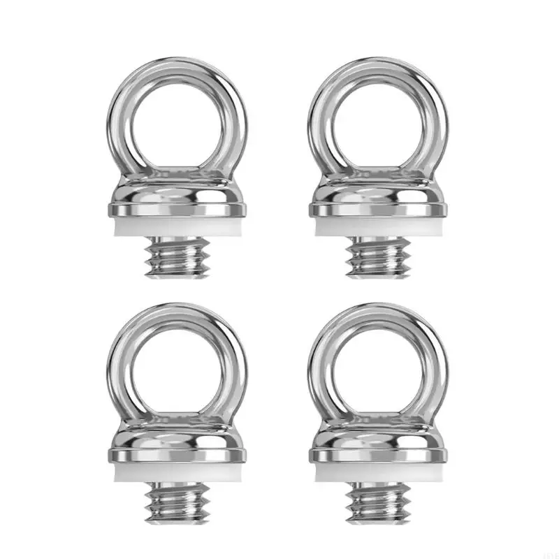 Threaded Metal Camera Lanyard Mount with Integrated Eyelet, Hand Installation, and Fit for Pocket 4/3 1/4inch Device Port