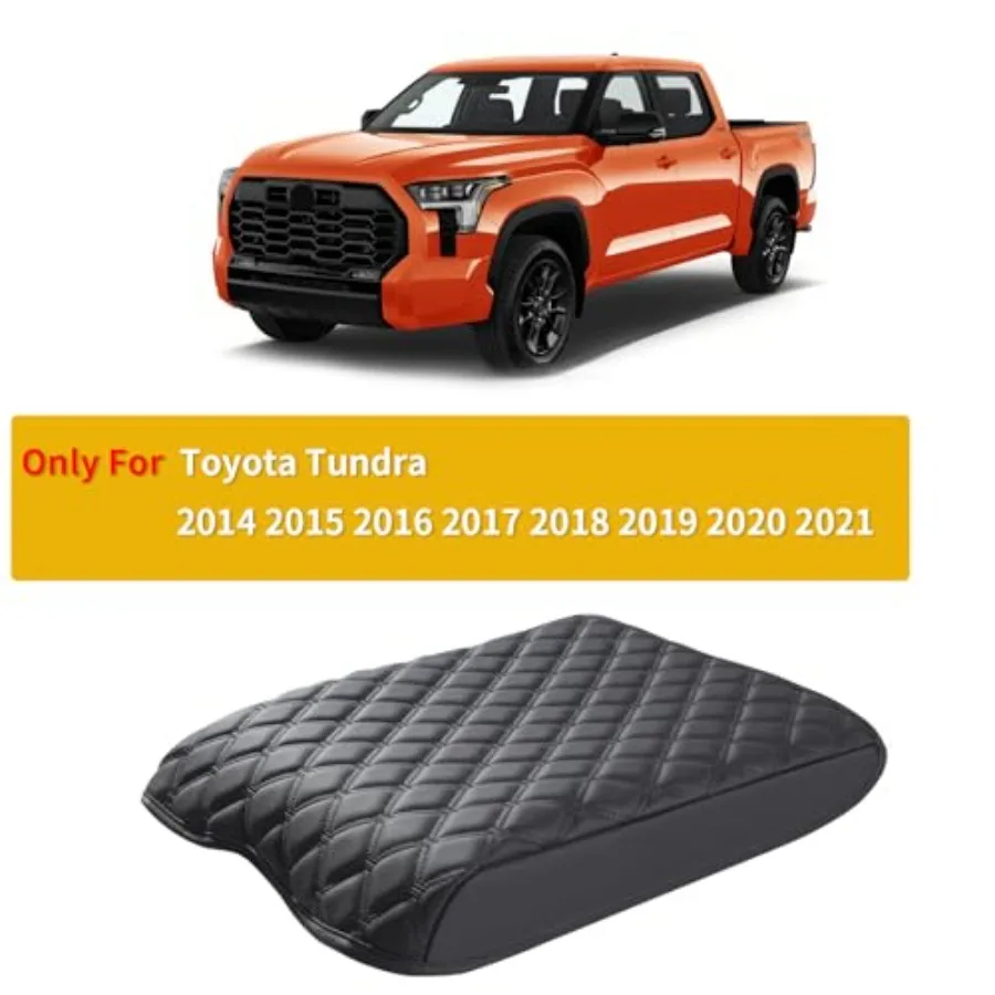 Custom Fit Center Console Cover for Toyota 2014 2015 2016 2017 2018 2019 2020 2021, Waterproof Faux Leather Armrest Console Cov