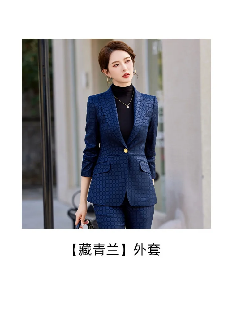 Occasioni formali Plaid Business Suit abito su misura abiti formali abito da donna lavoro temperamento dea StyleolHigh-End8062