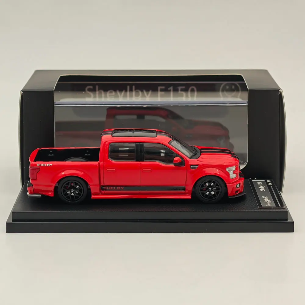 Funny Model 1:64 Scale  SHELBY F-150 Shelby Super Snake Pickup Red Diecast Models Car Limited Collection Auto Toys Gift