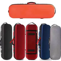 USA low tax Multicolor Square violin case 4/4 3/4 shockproof composite fiber violin professional case grid square box