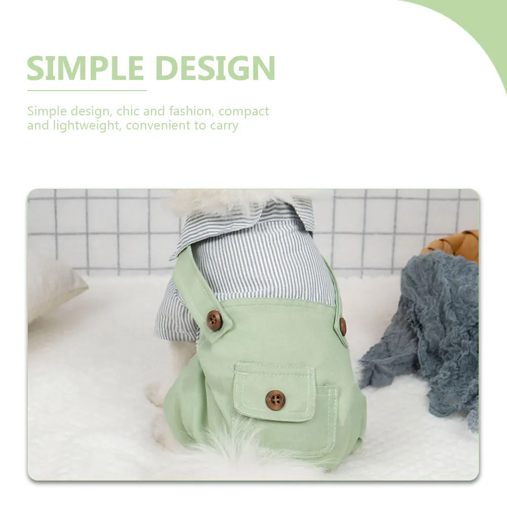 

Dog Overalls Polyester Pet Clothes Small Puppy Outfits Comfortable Spring Apparel