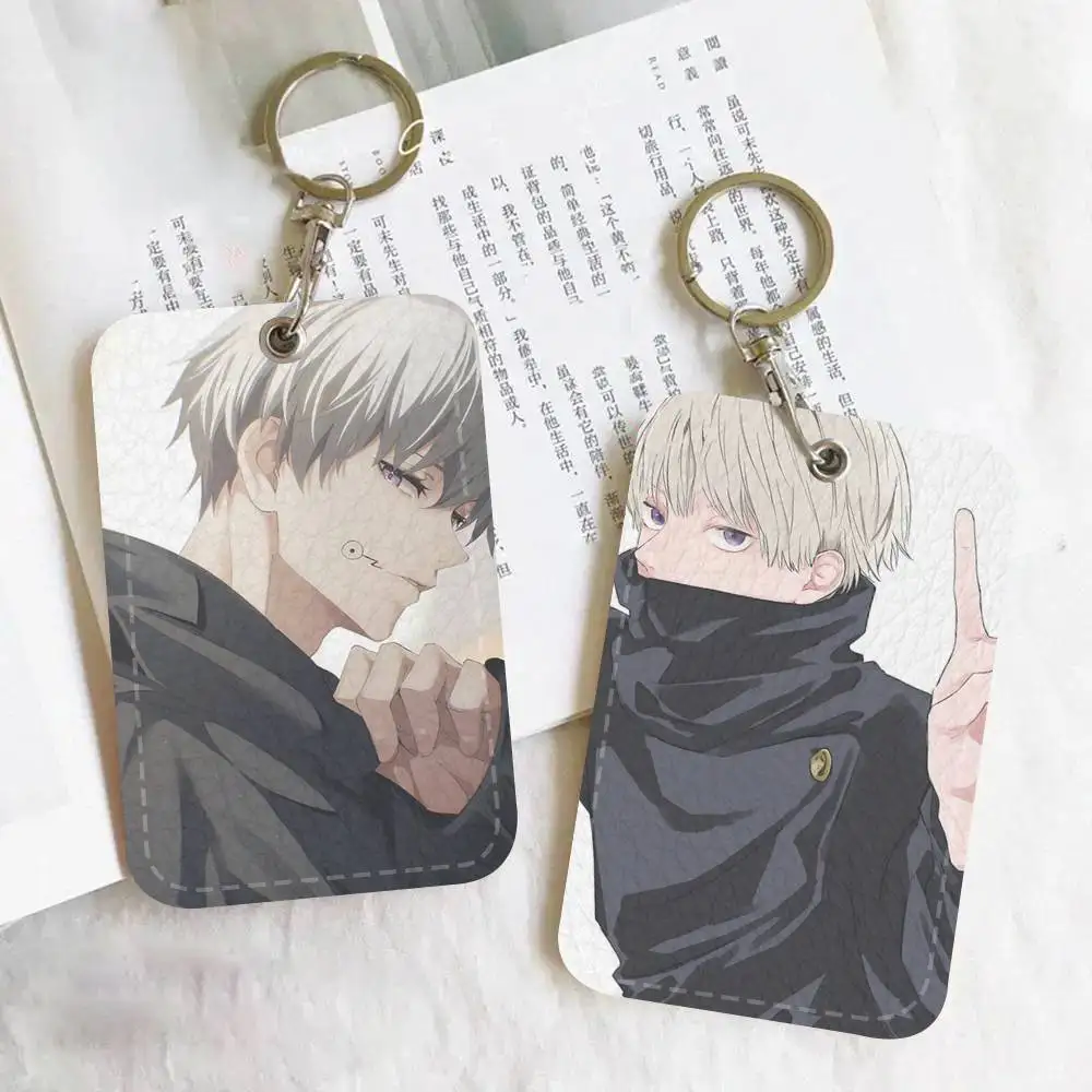 Inumaki Toge Access Card Case Holder Keychain Key Ring Door Access Tags ID Card Case Keychain