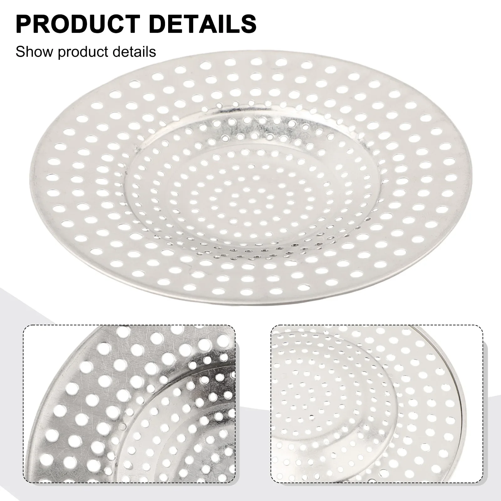 Anti Clogging Design Shower Floor Drain Uninterrupted Water Flow Use Smooth Deodorizing Function Filter Hair Catcher