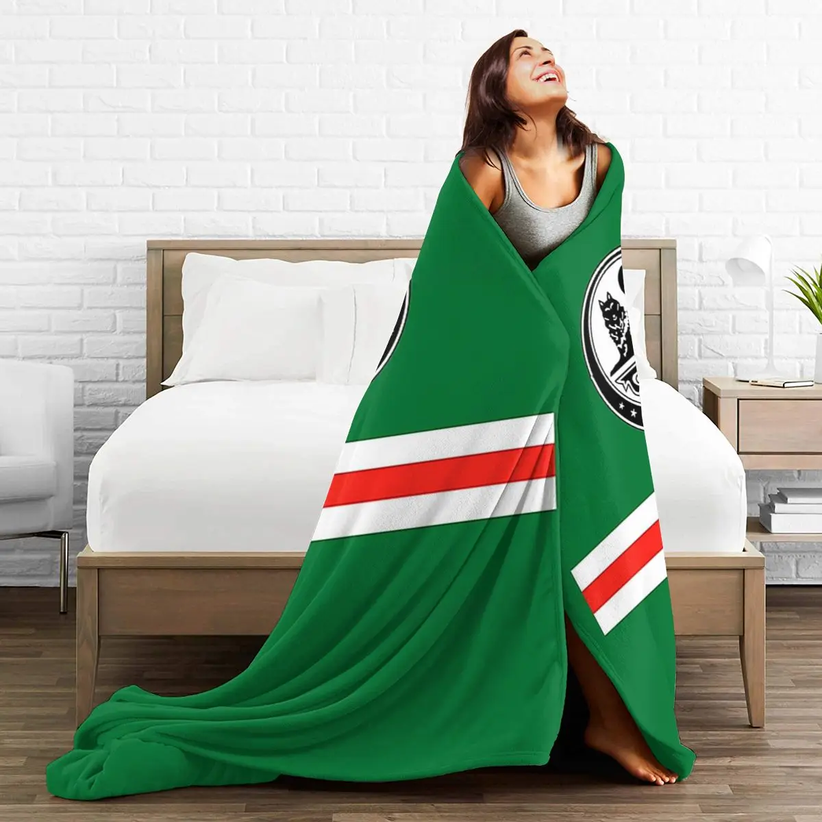 ICHKERIA FLAG Blankets Soft Warm Flannel Throw Blanket Plush for Bed Living room Picnic Travel Home Sofa