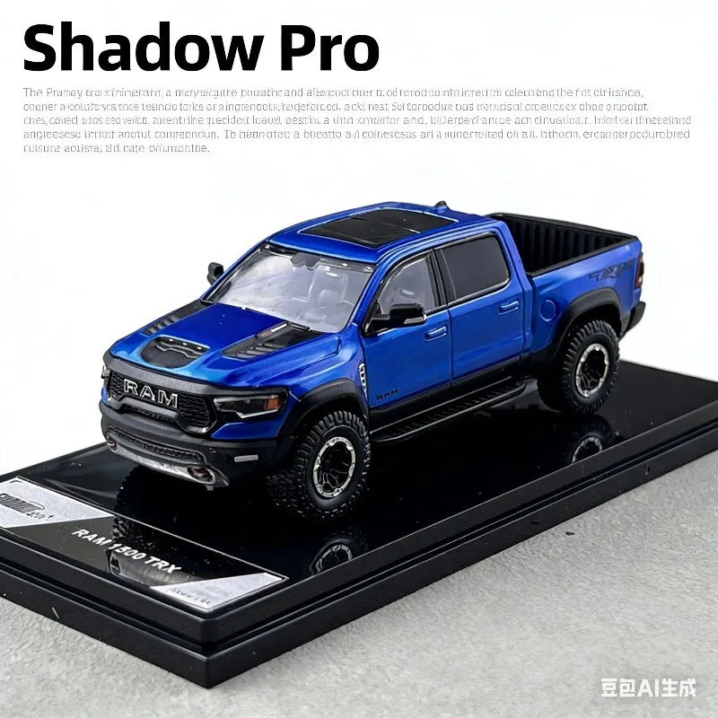 

Shadow Pro 1:64 Dodge RAM Tyrannosaurus Rex Pickup Truck Cast-Plastic Alloy Car Model, Boys' Toy.