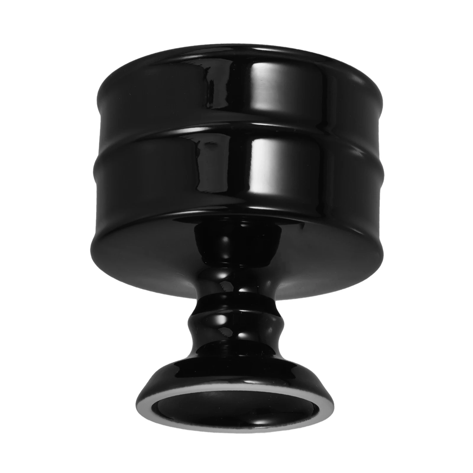 

150Ml Ceramic Candlestick Holder Heat Resistant Elegant Table Centerpiece Black Ceramic Holder Taper Holders