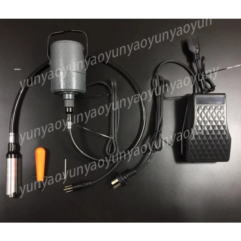 Electric Rotary Tool, Flexible Shaft Hanging Grinder with Foot Pedal Control, 4mm Collet for Polishing