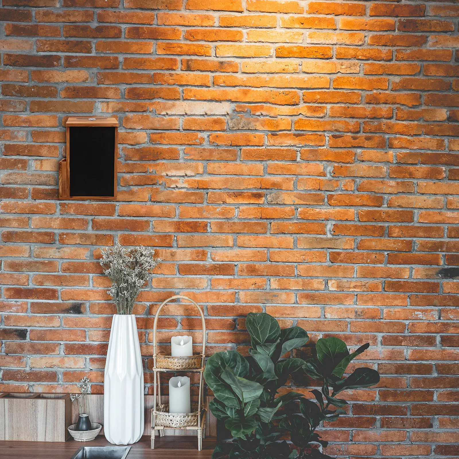 Wooden Suggestion Slot Blackboard Retro Wall Mounted Mailbox Keys Fundraising Donation Office Feedback Charity Support