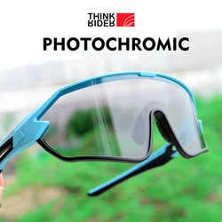 ThinkRider Cycling Glasses Photochromic Bicolor frame MTB Road Bike Glasses UV400 Protection Sunglasses Ultra-light Sport Safe