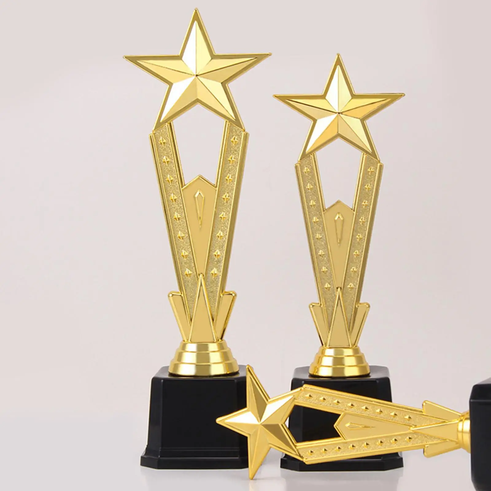 Star Trophy Award Golden Decor Props Award Trophies for Football Celebrations Competitions Sports Championships Spelling Bee view 4