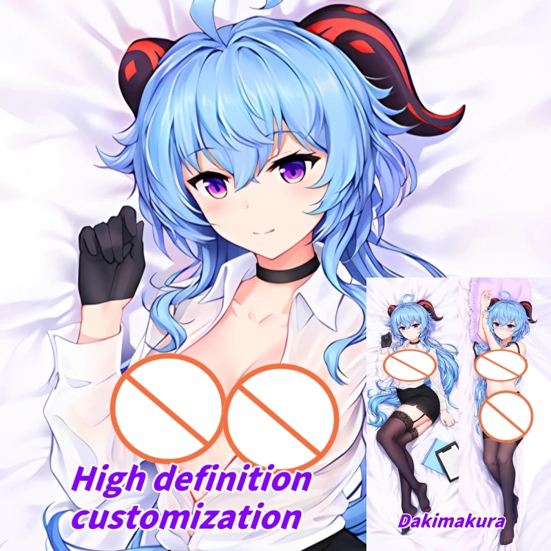 

Dakimakura Anime Genshin Impact Ganyu Double-sided Print Life-size Body Pillow Cover Bedding Gifts