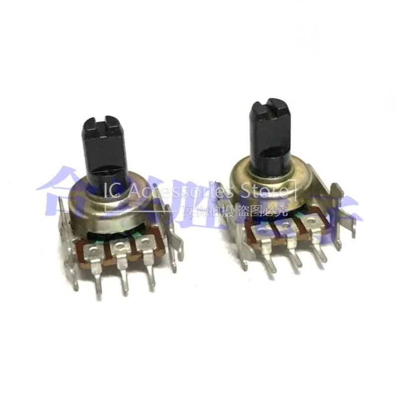 2PCS 121 Type Rotary Potentiometer A503 A50K Audio Power Amplifier Computer Speaker Volume Potentiometer Shaft Length 10MM