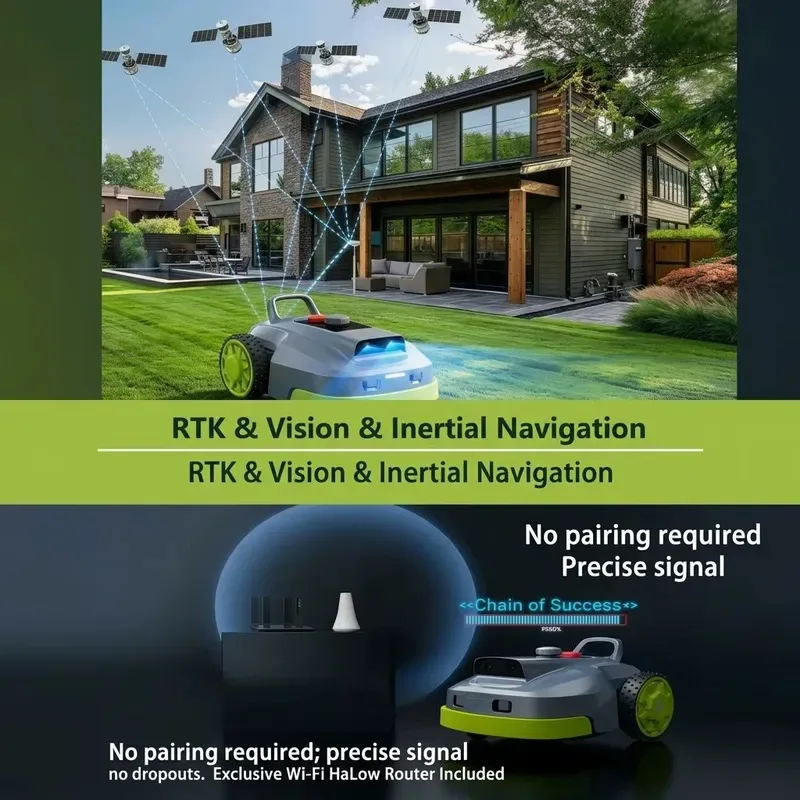 2026for Lawn Mower RTK Wireless Boundary Obstacle Avoidance Cloud Navigation 35 Degree Slope Adaptability for Residential