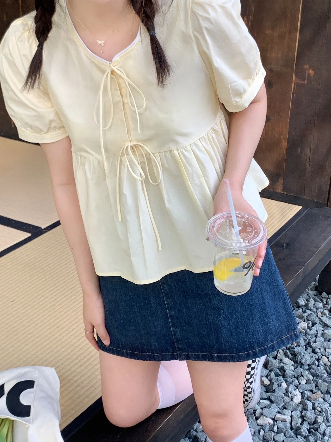 

Ретро-юбка А-силуэта с высокой талией из темно-синего денима оригинального цвета, летняя новинка, универсальная юбка средней длины для молодых женщин