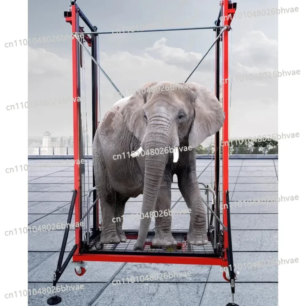 Movable foldable electric lifting scaffold remote control hoist