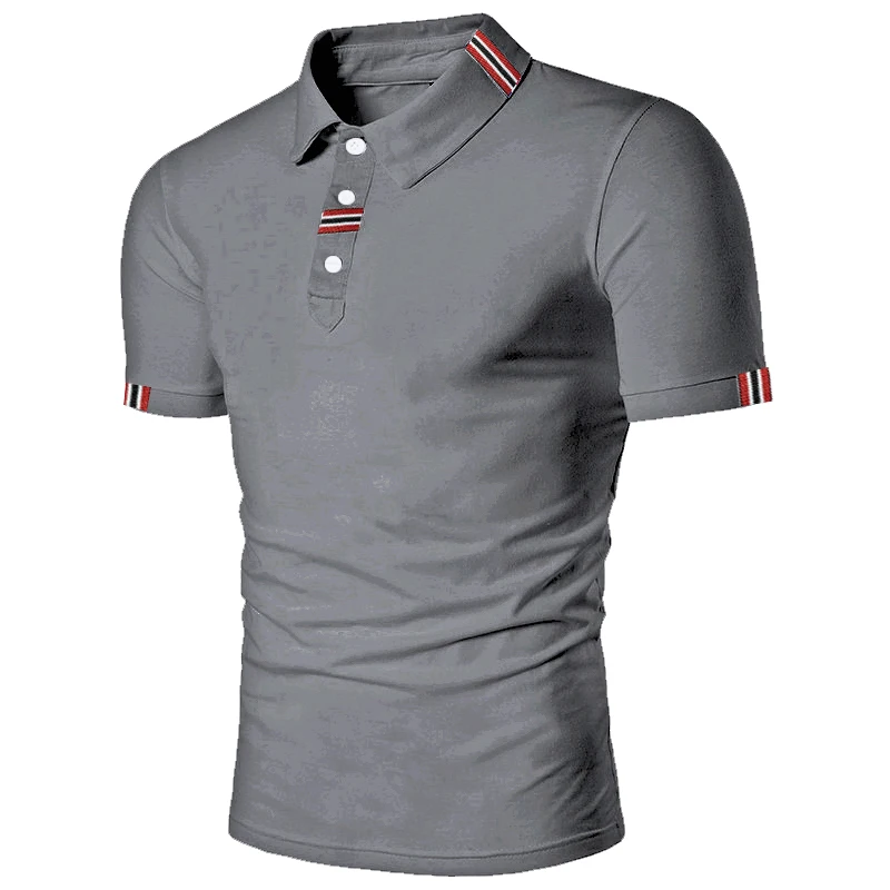 Men\'s New Fashion Short Sleeve POLO Shirt Breathable Lapel T-Shirt