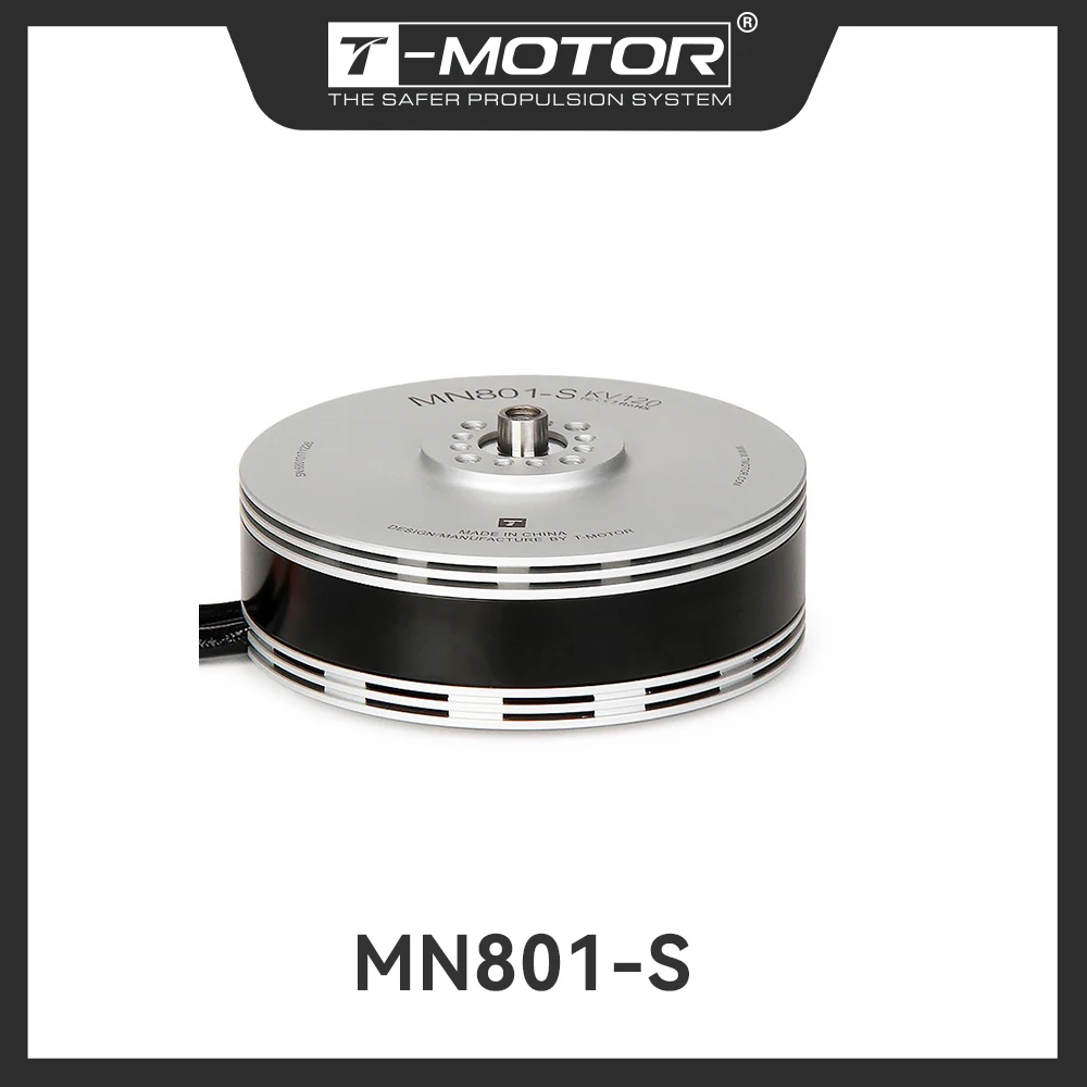 T-MOTOR-Motor sem escova para drone multicoptor, Tipo de navegador MN801-S KV120 KV150, Quadcopter de carga pesada, Impulso máximo 12kg