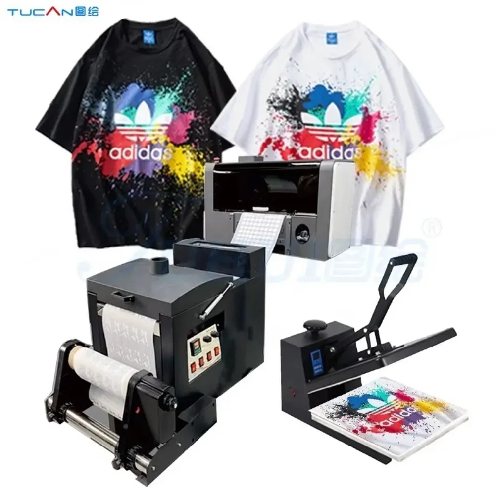 

30cm 13 inches size printing machine dtf pet film printer digital xp600 printhead transfer t-shirt printer no powder shaker oven