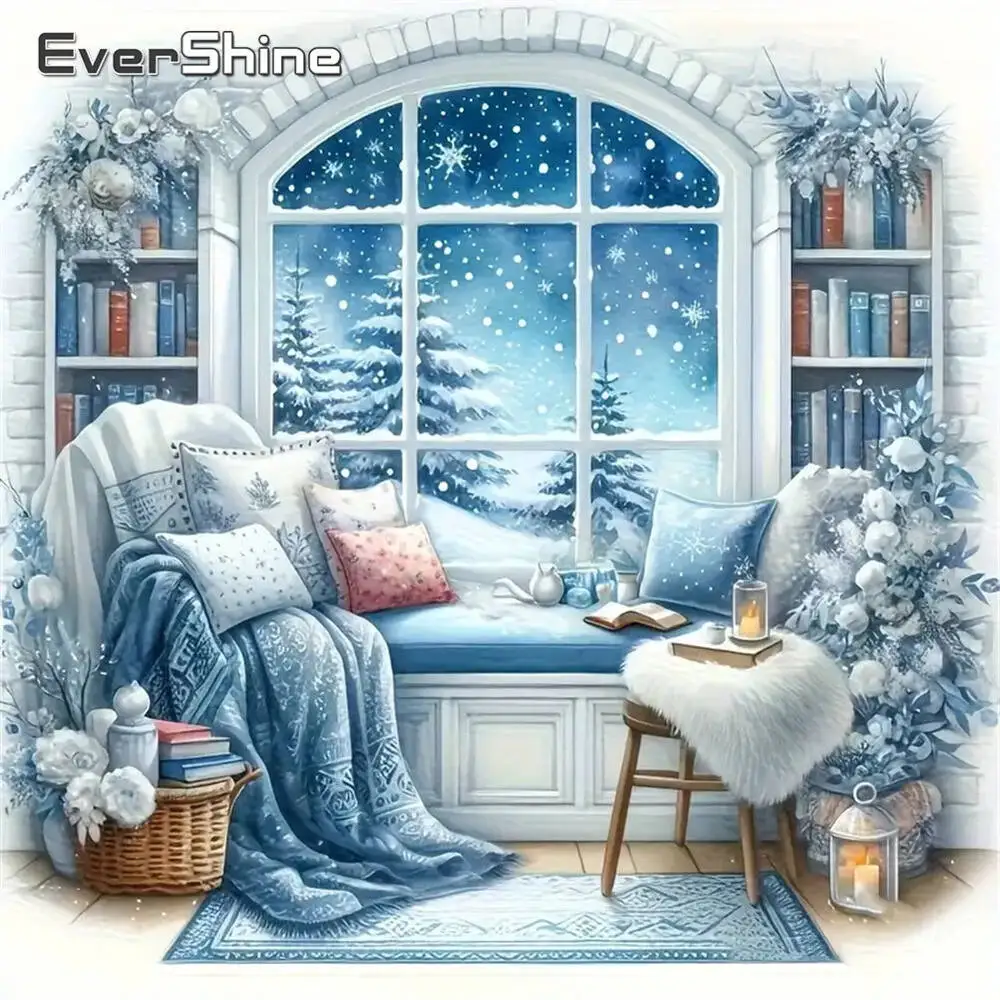 Evershine Diamant-Gemälde, Hund, Tier, Cartoon, komplett, quadratisch, rund, Diamant-Mosaik, Badezimmer, DIY-Bastelset, Heimdekoration