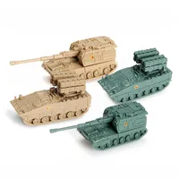 1/144 China PLZ-05 Self-Propelled Artillery 155 Howitzer Red Arrow 10 Anti-tank Missile Vehicle 4D Assemble Sand Table Model
